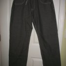Old Skool Teen Boy Man Gray Belted Denim Jeans Size 34