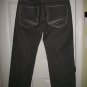 Old Skool Teen Boy Man Gray Belted Denim Jeans Size 34