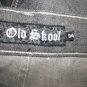 Old Skool Teen Boy Man Gray Belted Denim Jeans Size 34