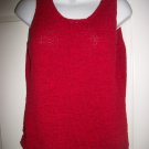 Coldwater Creek Women's Red Sleeveless Sweater Size M