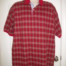 Roundtree & Yorke Men's Red Plaid Short Sleeved Shirt Size XL