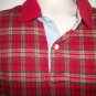 Roundtree & Yorke Men's Red Plaid Short Sleeved Shirt Size XL