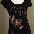 L.O.L Vintage womens graphic tee top shirt M black