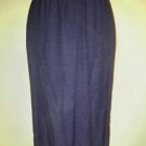 Made by a tailor womens skirt size M elastic waist 30 to 34 navy blue