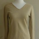 Infolite womens top knit sweater size L lite brown
