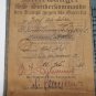 WWII GERMAN NAZI ANTI PARTISAN COMMANDO PASSPORT DOCUMENT BOOK