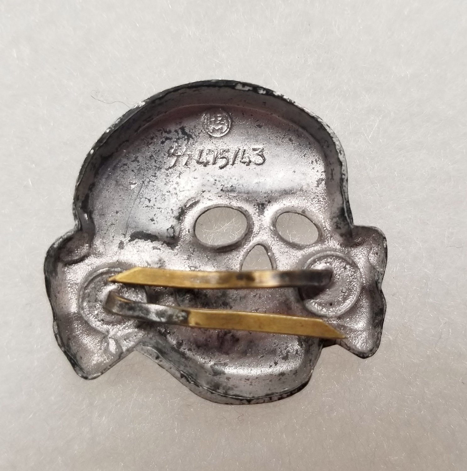 WWII GERMAN NAZI SS TOTENKOPF VISOR CAP SKULL