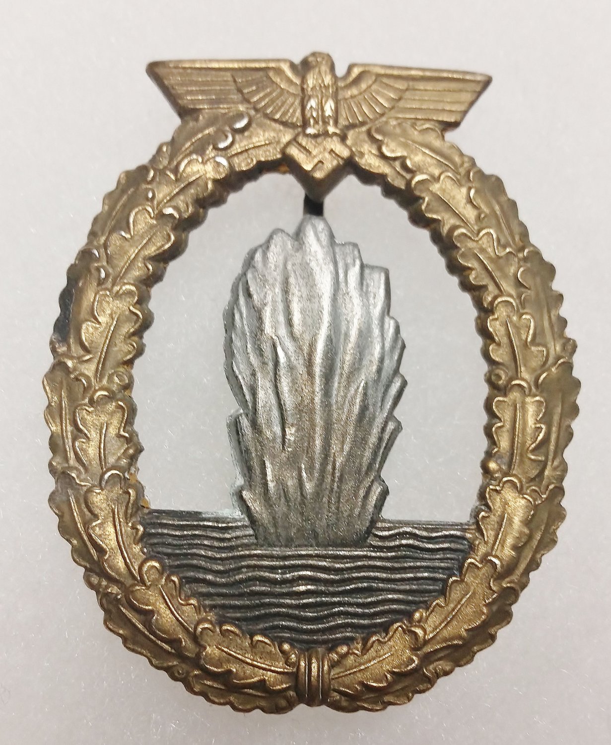 WWII WW2 GERMAN NAZI KRIEGSMARINE MINESWEEPER BADGE