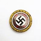 WWII GERMAN NAZI NSDAP GOLDEN PARTY BADGE - LARGE VERSION