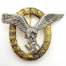 WWII GERMAN NAZI LUFTWAFFE COMBINED PILOT/OBSERVER BADGE WWII GERMAN NAZI LUFTWAFFE COMBINED PILOT/OBSERVER BADGE