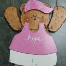 Wooden Breast Cancer Support Outfit for Welcome Bear
