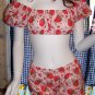Retro Style Crop Top and Shorts