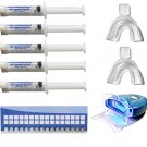Teeth Whitening Kit 5 Syringes of 44% Teeth Whitening Gel, 2 Mouth Trays, LED, 1 Shade Guide