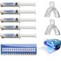 Teeth Whitening Kit 5 Syringes of 44% Teeth Whitening Gel, 2 Mouth Trays, LED, 1 Shade Guide