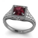 The Dragon Ring Engagement Ring in Silver