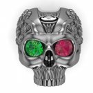 Men's Skull Ring Solid Silver
