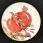 Williams Sonoma Jardin Des Fleurs Salad Dessert Plate Red Lily flower Butterfly