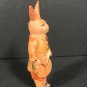 VTG Antique Celluloid Easter Bunny Rabbit drummer Toy Japan