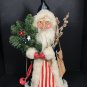 Vintage Patriotic Folk Art Santa, Father Christmas OOAk