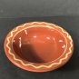 Vintage Redware pottery signed Rowe pottery Small Bowl collectible folk art