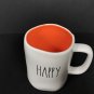 Rae Dunn Happy Halloween mug white orange ceramic