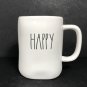 Rae Dunn Happy Halloween mug white orange ceramic