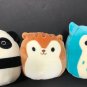 squishmallow lot 5 kelly toy small plush animals cat owl unicorn panda squirrel