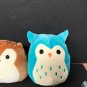 squishmallow lot 5 kelly toy small plush animals cat owl unicorn panda squirrel