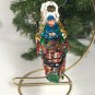Mercury glass fire engine Christmas Ornament