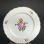 1 Saxon flower Dinner Plate, Gustavsberg china, handpainted gilt rim, formal fl