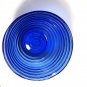 Cobalt Blue glass ribbed mixing bowl 9" beehive serving bowl