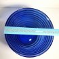 Cobalt Blue glass ribbed mixing bowl 9" beehive serving bowl