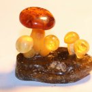 Natural Baltic amber  , . souvenir mushrooms