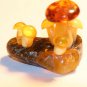 Natural Baltic amber , . souvenir mushrooms