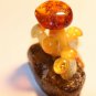 Natural Baltic amber , . souvenir mushrooms