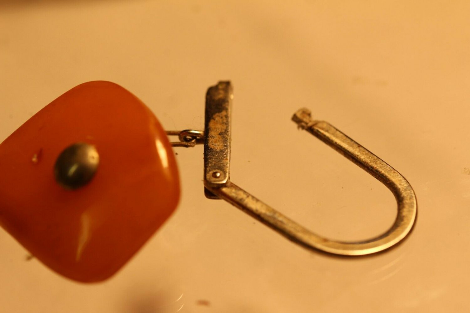 Natural Baltic amber keychain   ...old