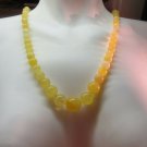 Natural Baltic Amber necklace , matte, length 56 CM