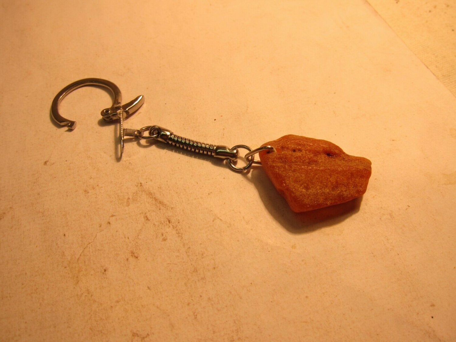 Natural Baltic Amber  Keychain