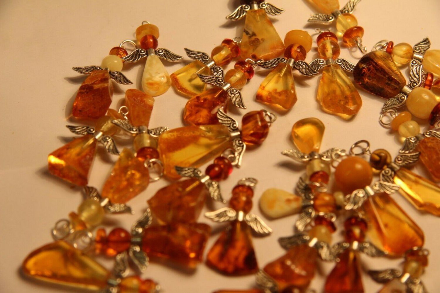Natural Baltic Amber . pendant souvenir   ,. " angel"