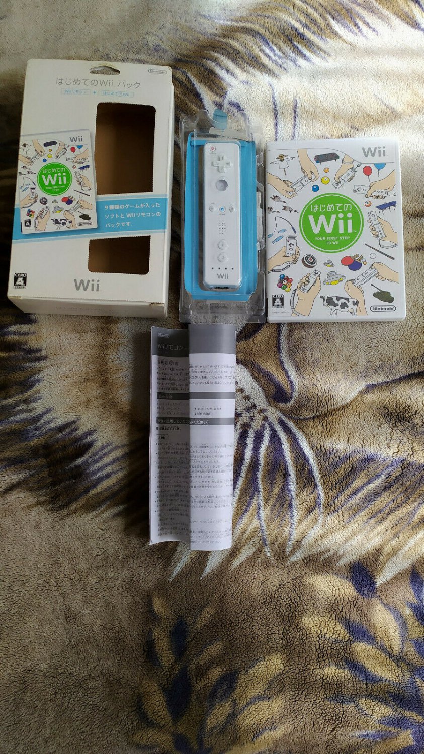 Hajimete no Wii: Your First Step To Wii w/ Wii Remote Control RVL-003 *Used *JPN