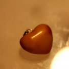 Natural Baltic Amber . pendant souvenir   ,." heart".,