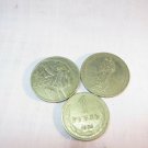 coins   set  Old Russia  USSR (CCCP)    1 Rouble  3 pc