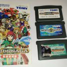 Nintendo GameBoy Advance Zoids Saga Series Games Set x3 *Used* *JPN*
