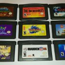 Nintendo GameBoy Advance Various Games LOT x9 *Used* Dragon Ball Z Narnia Nemo