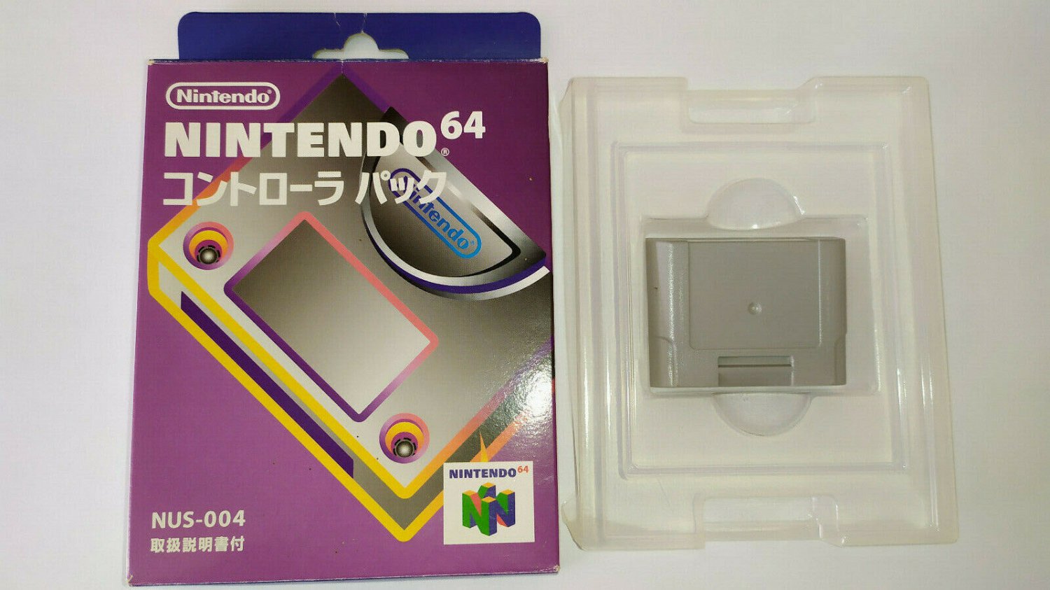 Official OEM Nintendo 64 N64 Controller PAK NUS-004 Memory Card In Box *Used*