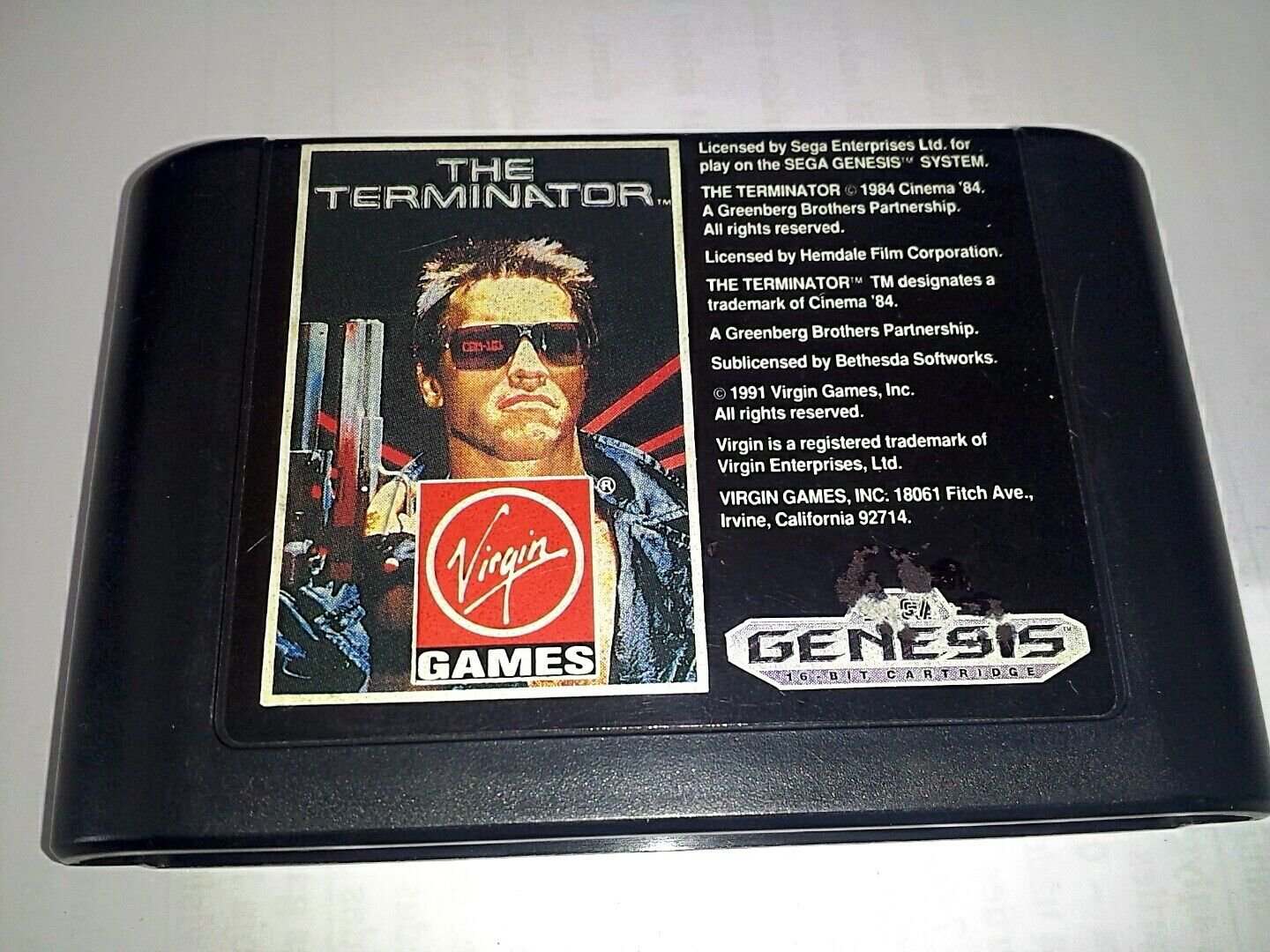The Terminator Sega Genesis Game Cartridge *NTSC-U* 70026