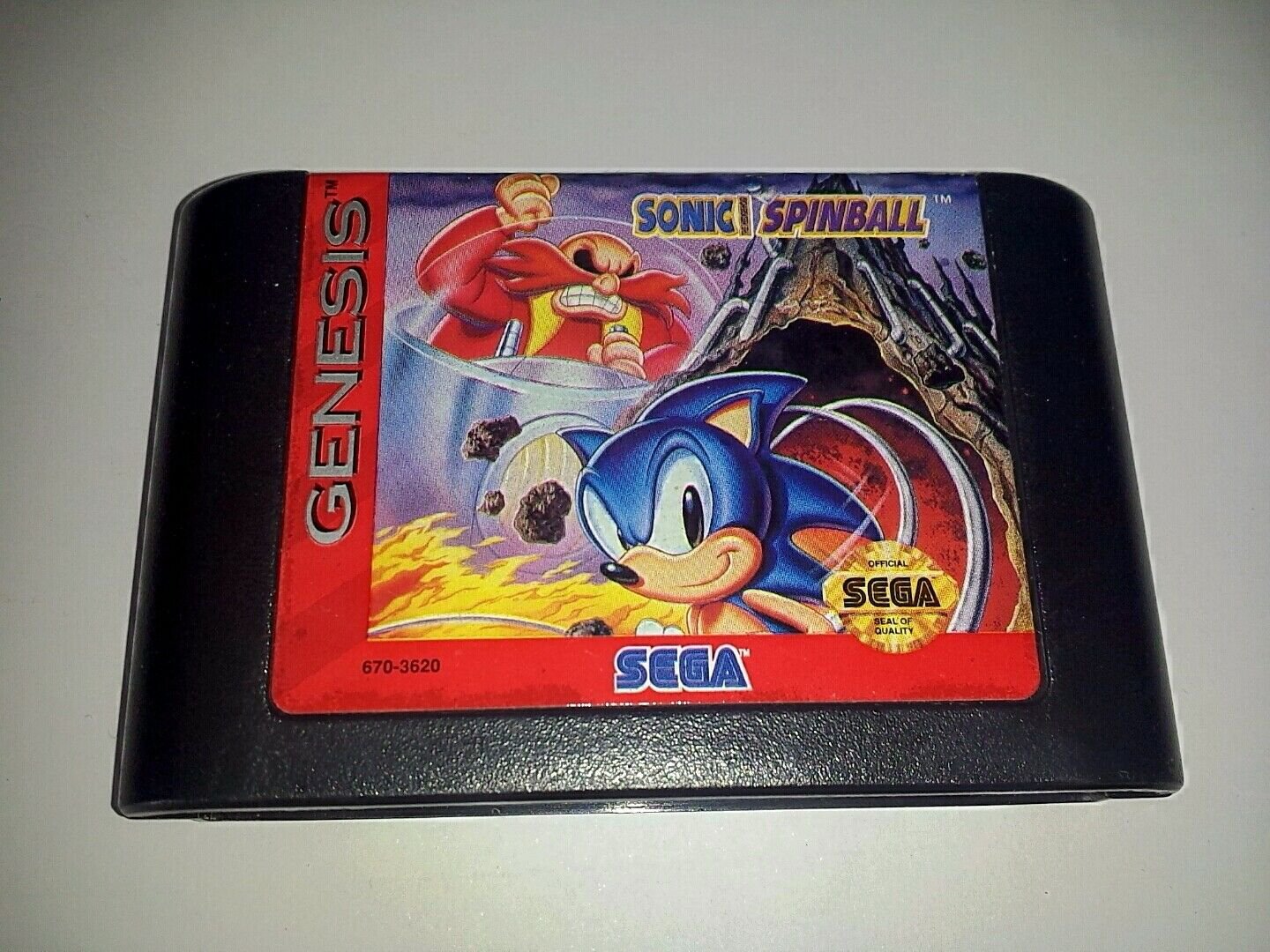 Genuine Sonic Spinball Sega Genesis Game Cart *NTSC-U*