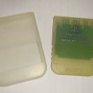 Sony Playstation 1 PS1 Official Memory Card X-Mas Clear Frost White SCPH-1194