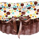 Snuggle Bugs - Fall Party Dots - Dog Pet Bed + Bag + Car Seat in One