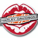 Harley-Davidson Kiss Harley Lips Iron-On Polyester Patch